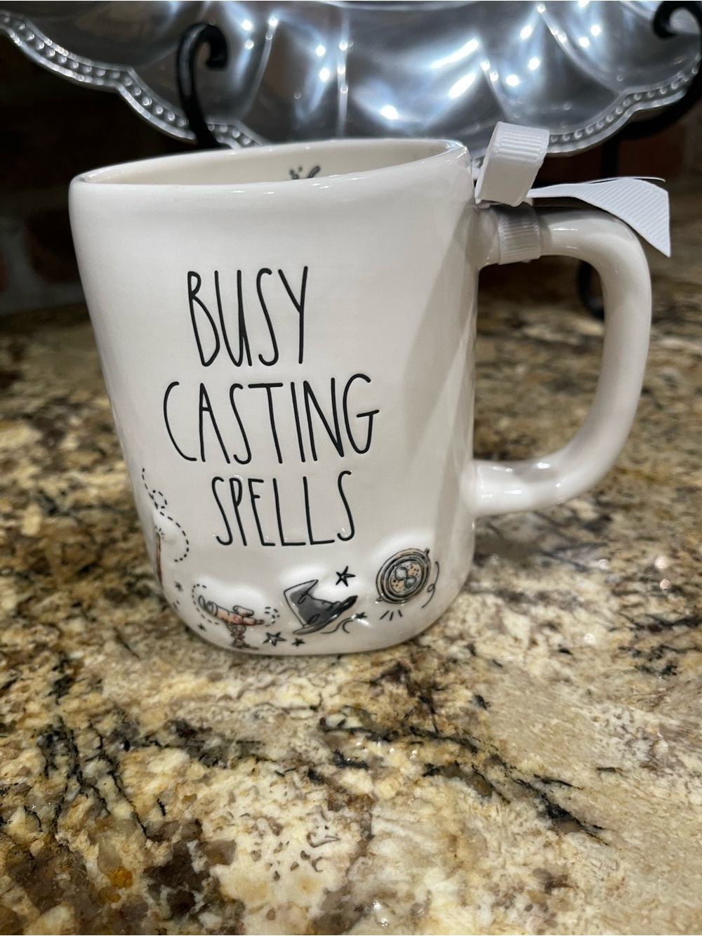 Rae Dunn Harry Potter 3d BUSY CASTING SPELLS 19.5 oz mug - Brand New!